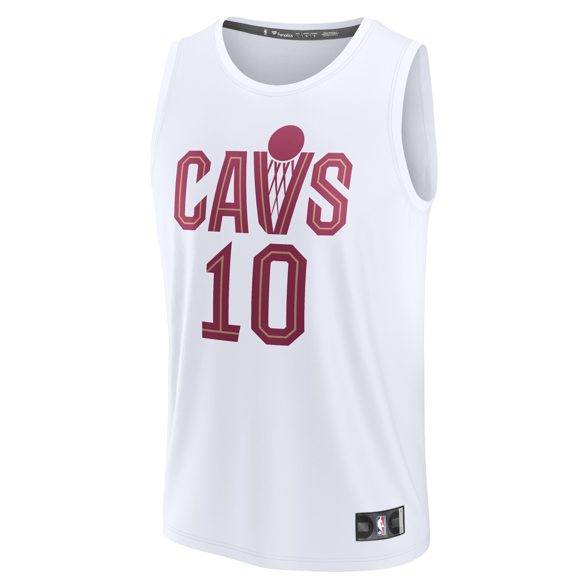 NBA youth cleveland cavaliers darius garland fanatics white fast break replica player jersey – association edition Collection - Official Jerseys & Hats | NBA Store