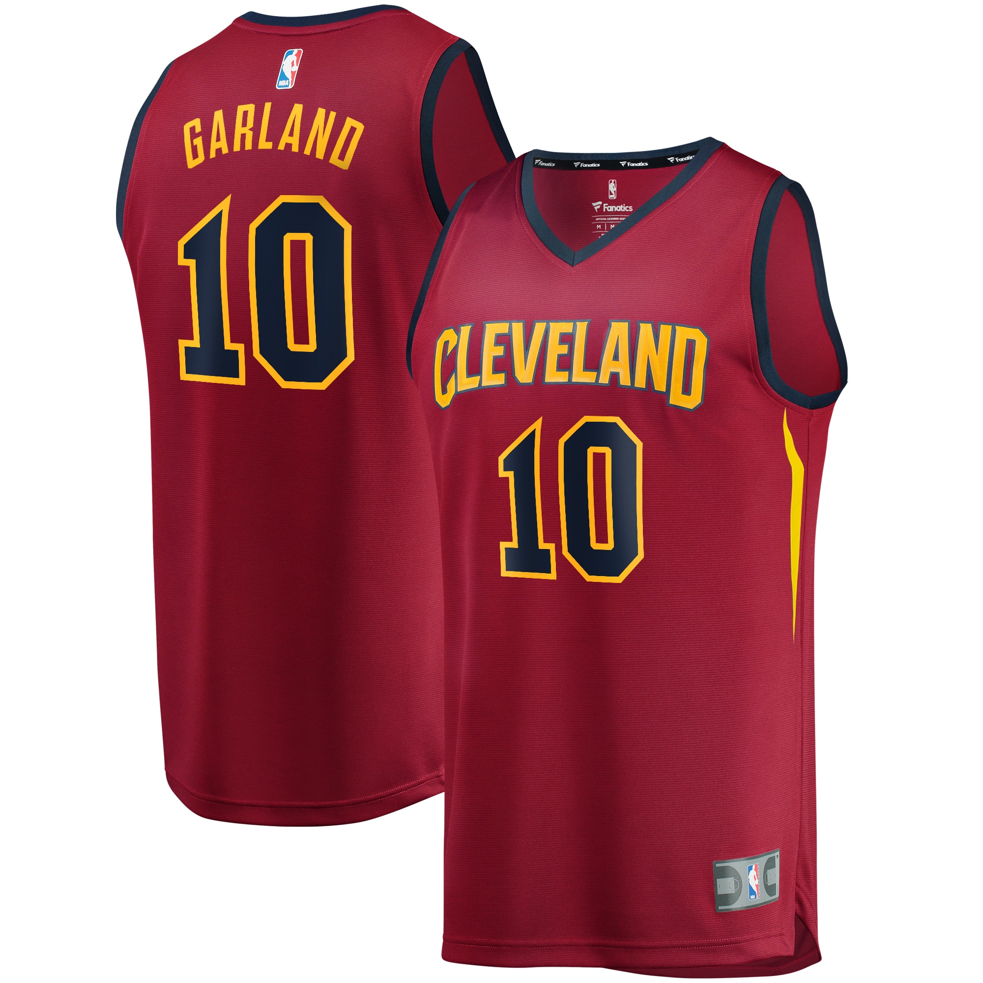 NBA youth cleveland cavaliers darius garland fanatics wine replica fast break jersey – icon edition Collection - Official Jerseys & Hats | NBA Store