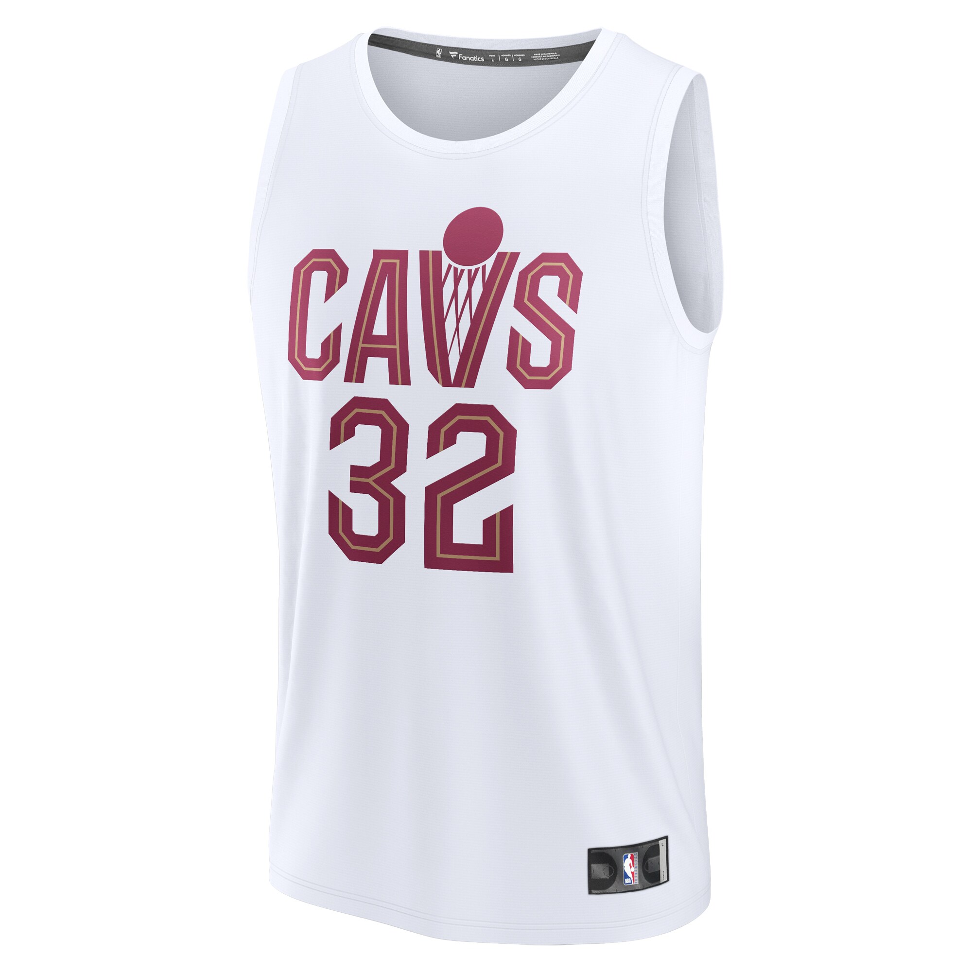 NBA youth cleveland cavaliers dean wade fanatics white fast break replica player jersey – association edition Collection - Official Jerseys & Hats | NBA Store