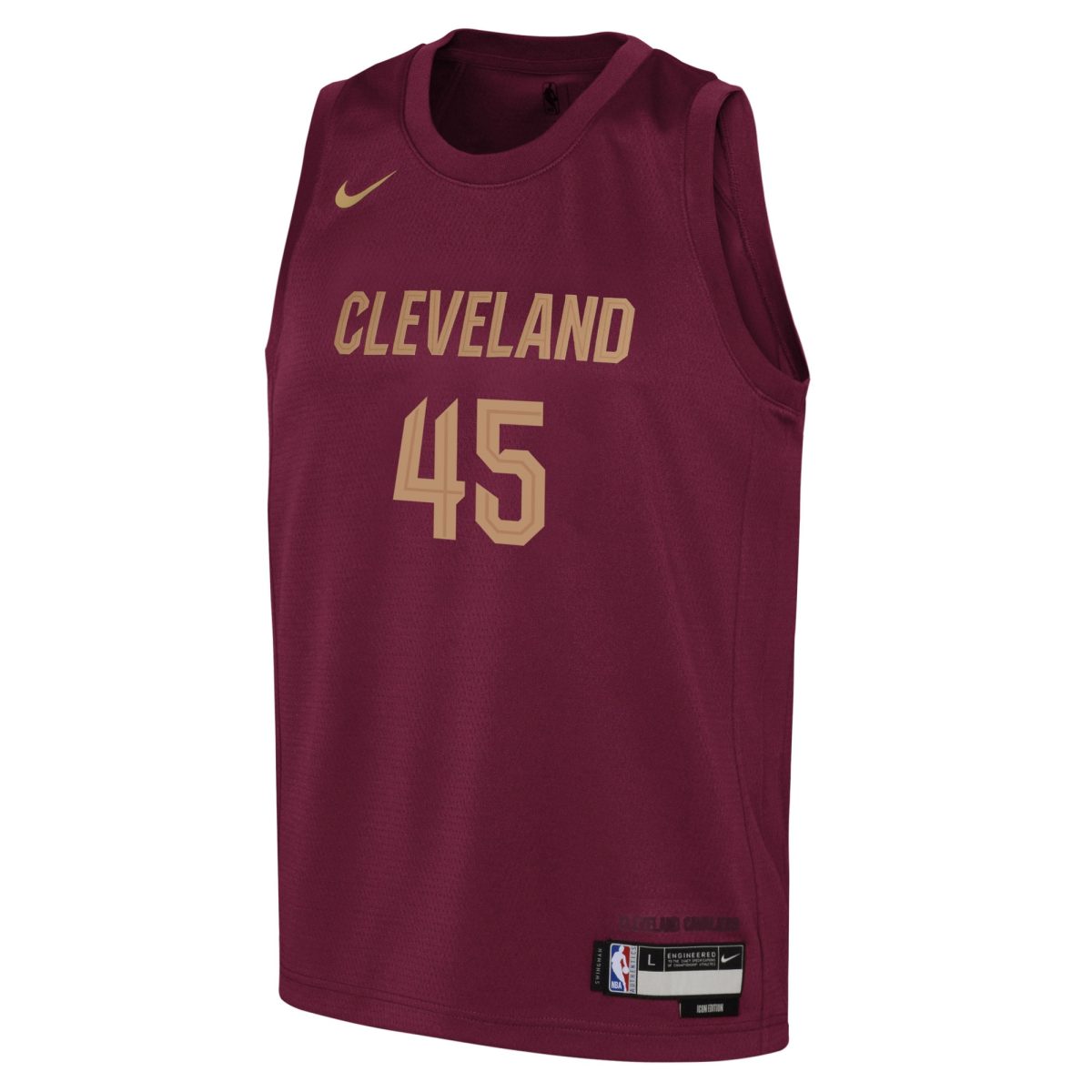NBA youth cleveland cavaliers donovan mitchell nike wine swingman jersey – icon edition Collection - Official Jerseys & Hats | NBA Store