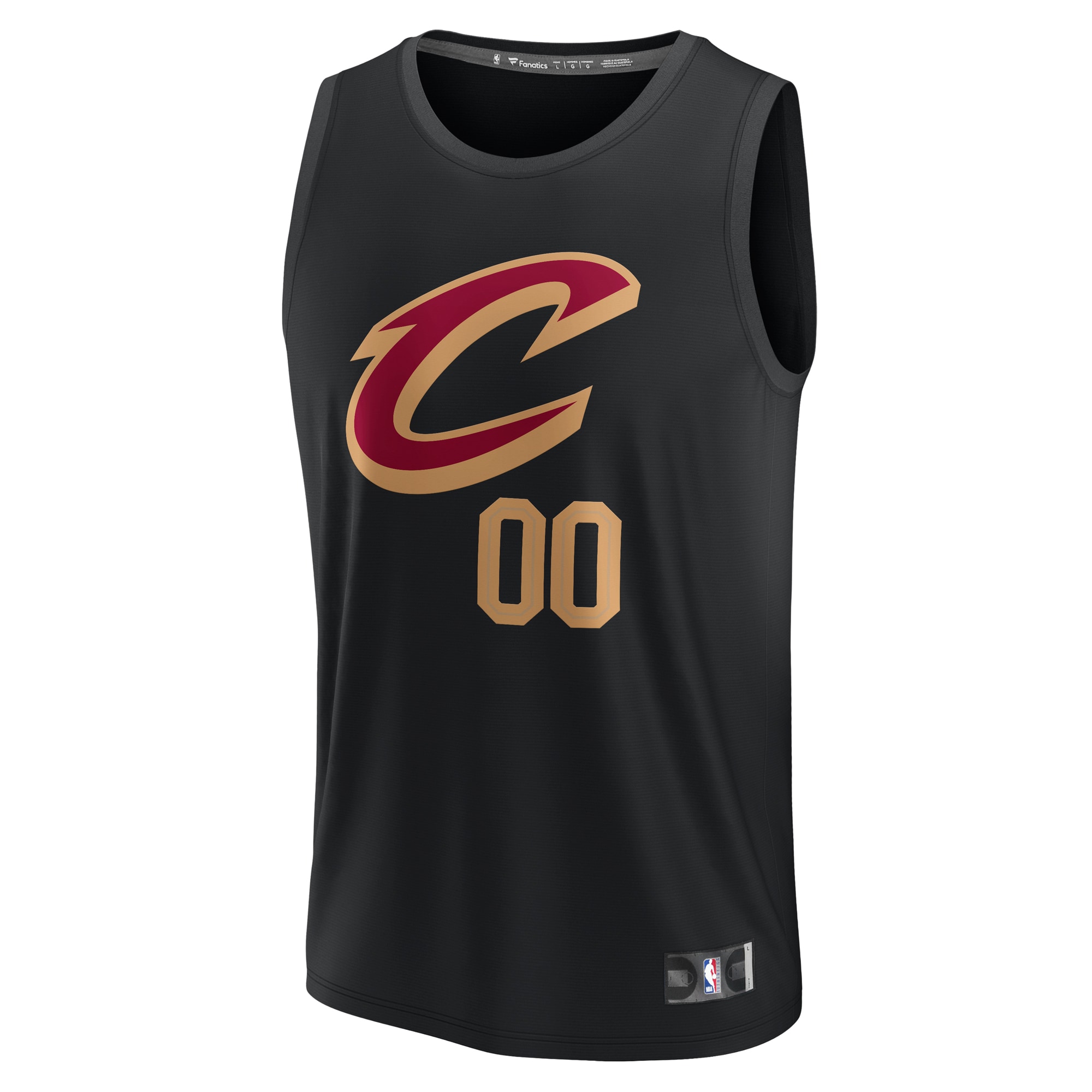 NBA youth cleveland cavaliers fanatics black fast break replica custom jersey – statement edition Collection - Official Jerseys & Hats | NBA Store