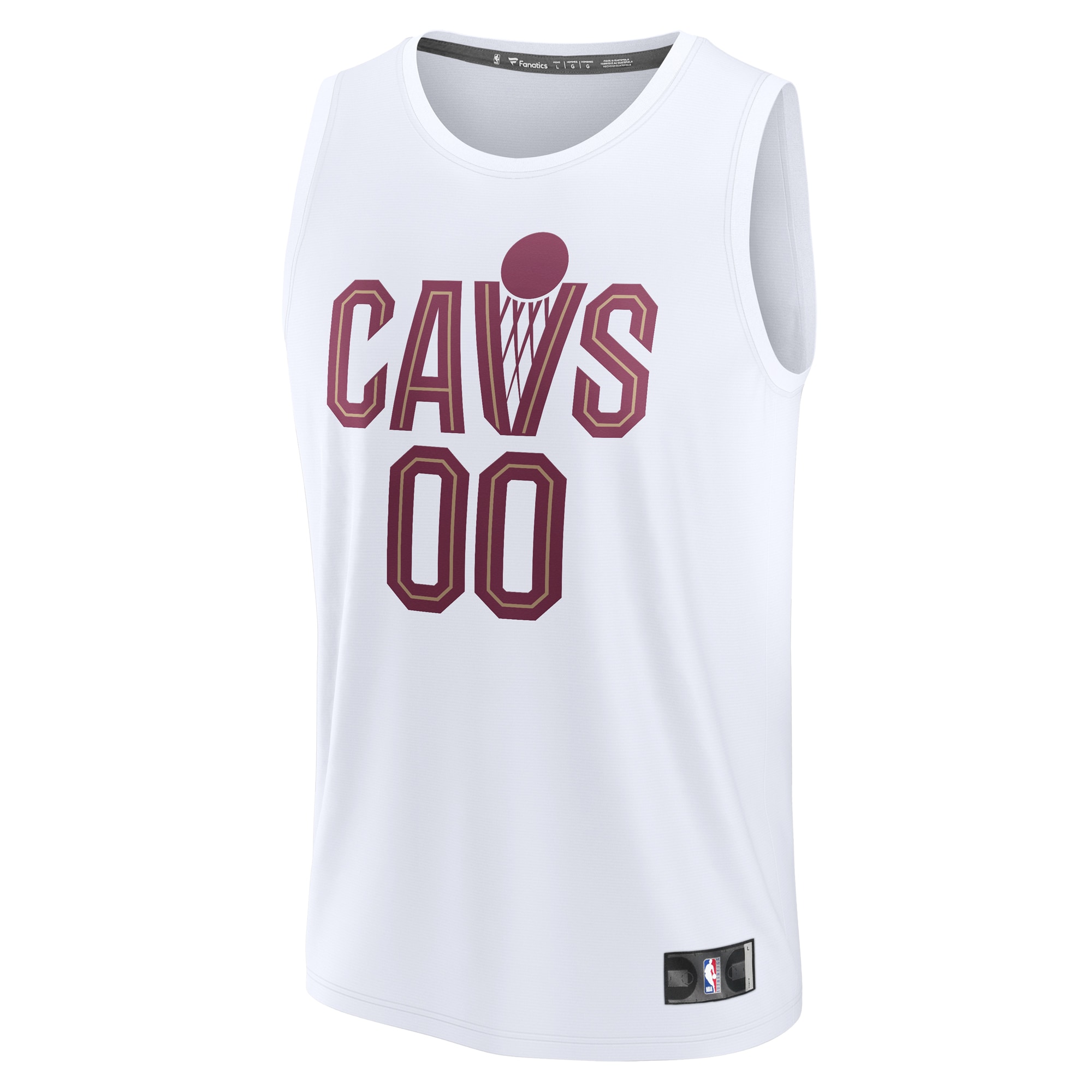 NBA youth cleveland cavaliers fanatics white fast break replica custom jersey – association edition Collection - Official Jerseys & Hats | NBA Store