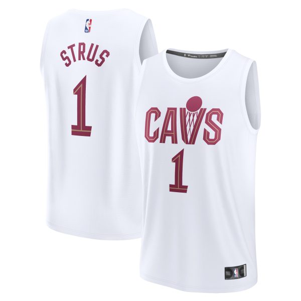 NBA youth cleveland cavaliers max strus fanatics white fast break replica player jersey – association edition Collection - Official Jerseys & Hats | NBA Store