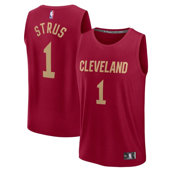 NBA youth cleveland cavaliers max strus fanatics wine fast break player jersey – icon edition Collection - Official Jerseys & Hats | NBA Store