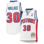 NBA youth detroit pistons rasheed wallace mitchell amp ness white 200304 hardwood classics swingman jersey Collection - Official Jerseys & Hats | NBA Store