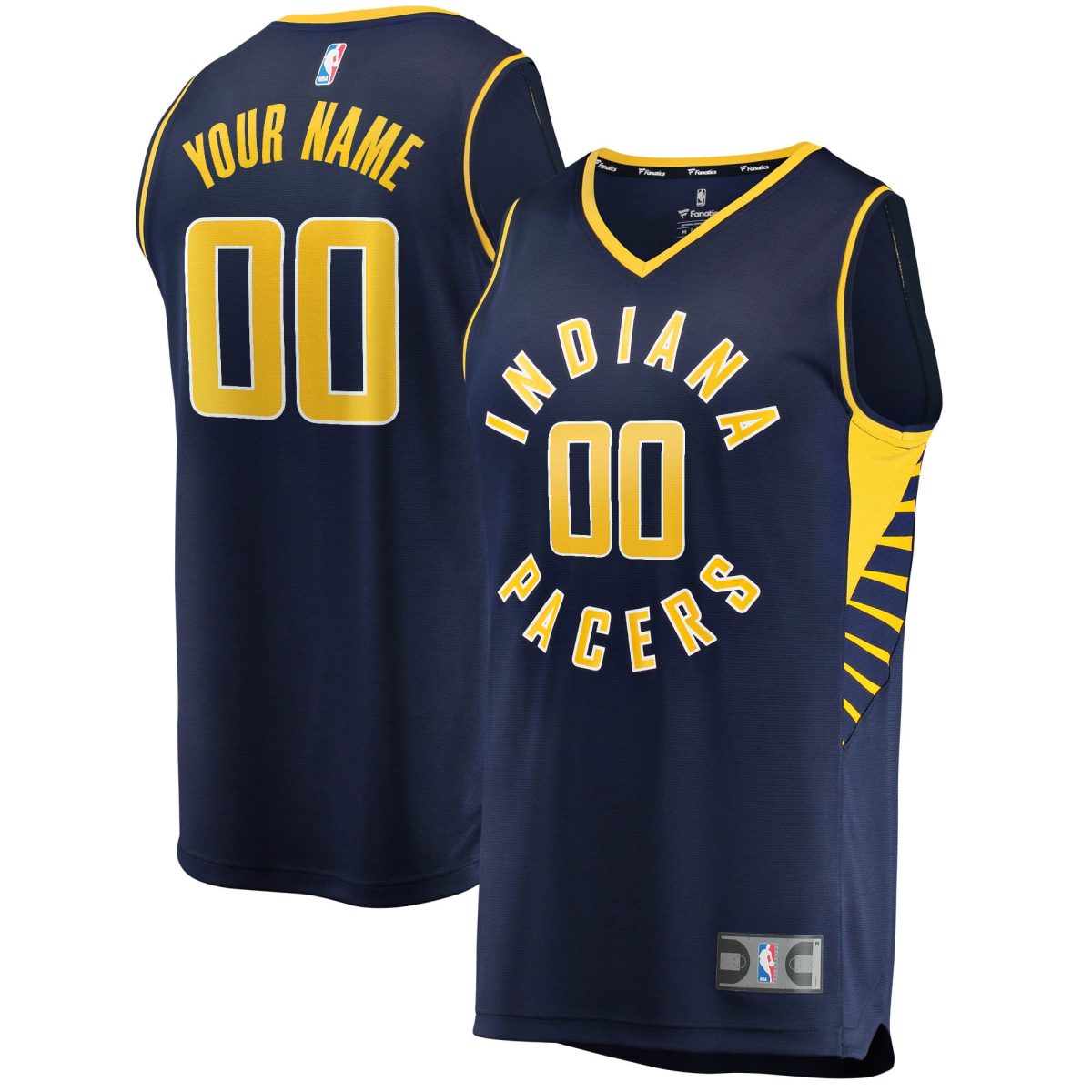 NBA youth indiana pacers fanatics navy fast break custom replica jersey – icon edition Collection - Official Jerseys & Hats | NBA Store