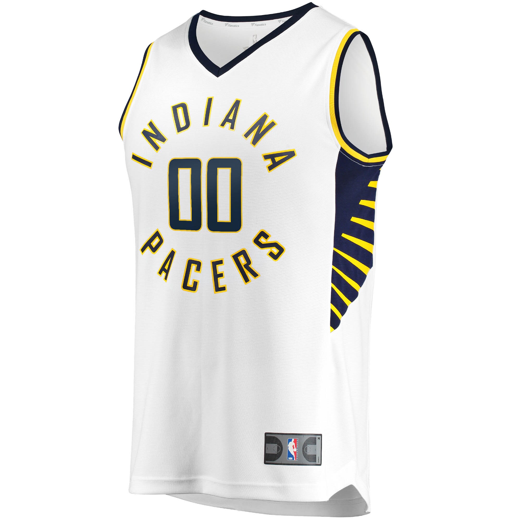 NBA youth indiana pacers fanatics white fast break custom replica jersey – association edition Collection - Official Jerseys & Hats | NBA Store