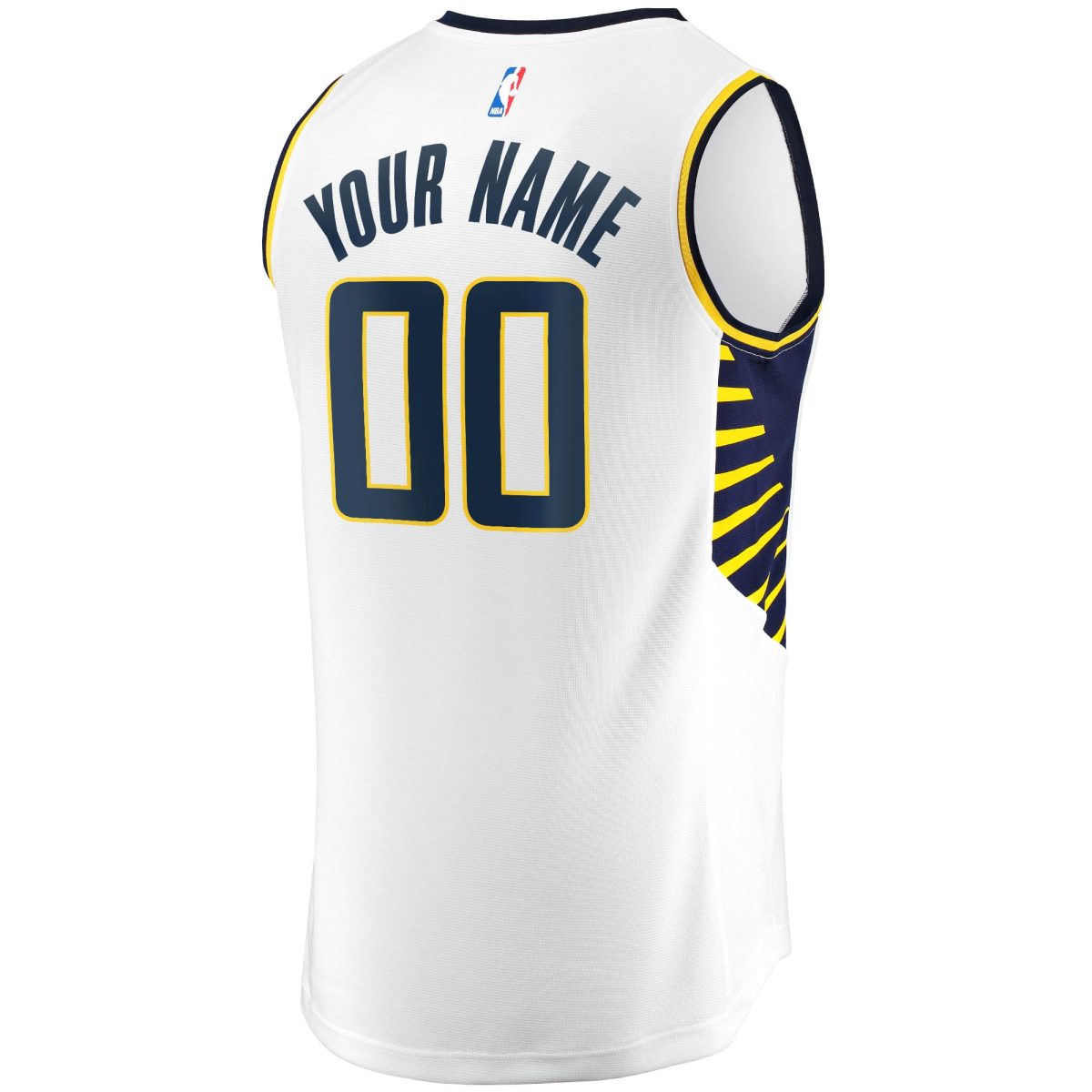 NBA youth indiana pacers fanatics white fast break custom replica jersey – association edition Collection - Official Jerseys & Hats | NBA Store