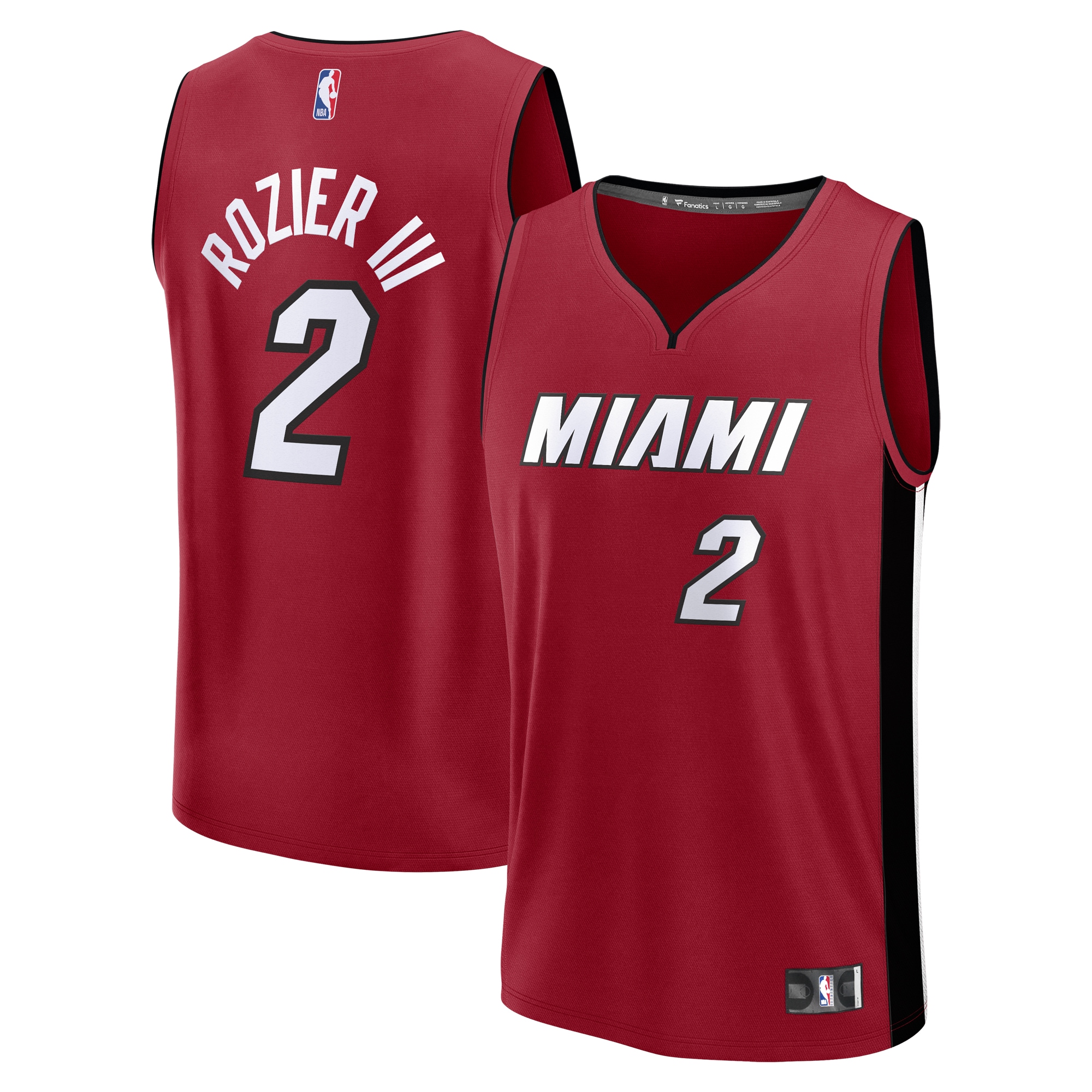 NBA youth miami heat terry rozier fanatics red fast break player jersey – statement edition Collection - Official Jerseys & Hats | NBA Store