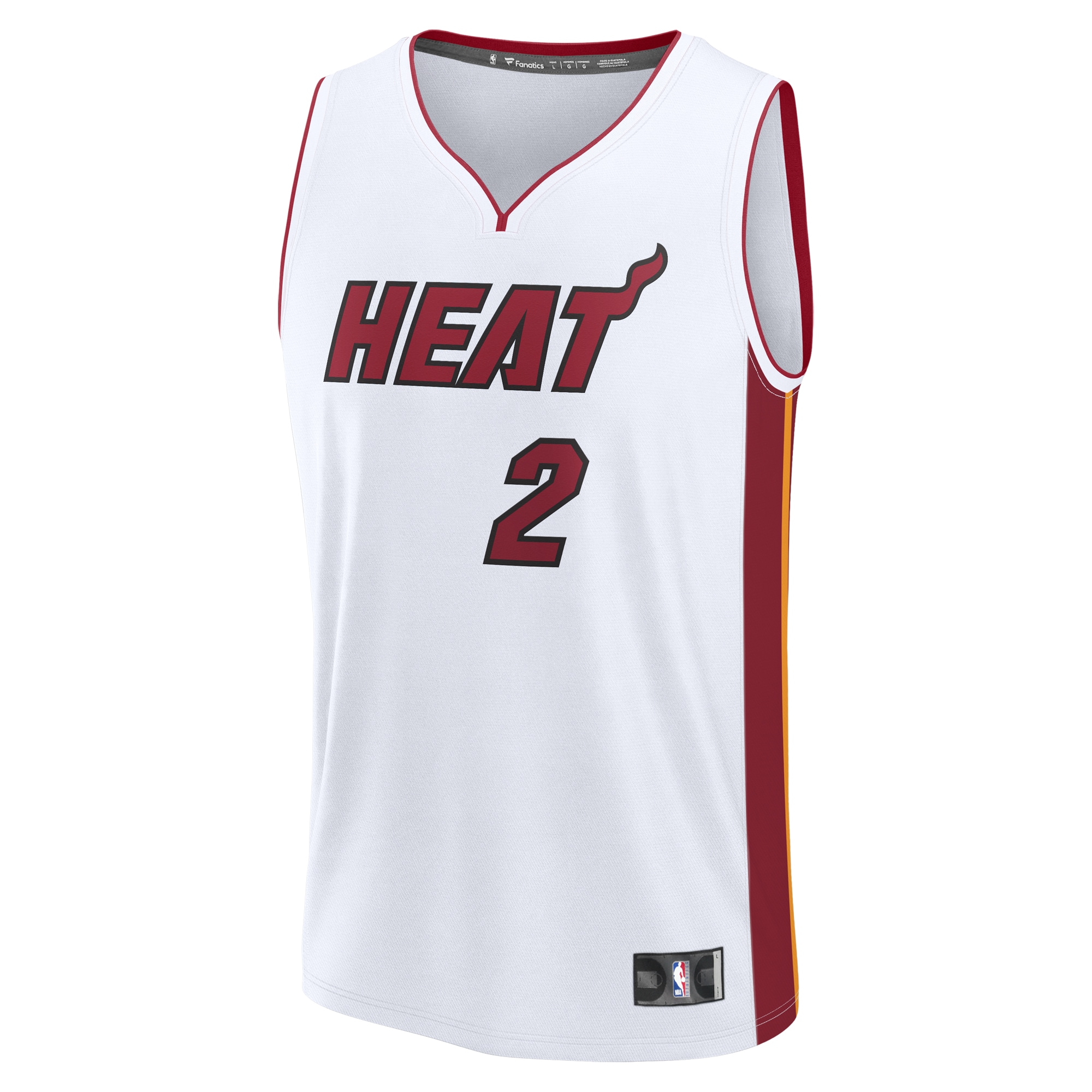 NBA youth miami heat terry rozier fanatics white fast break player jersey – association edition Collection - Official Jerseys & Hats | NBA Store