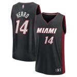 NBA youth miami heat tyler herro fanatics black fast break replica player jersey – icon edition Collection - Official Jerseys & Hats | NBA Store