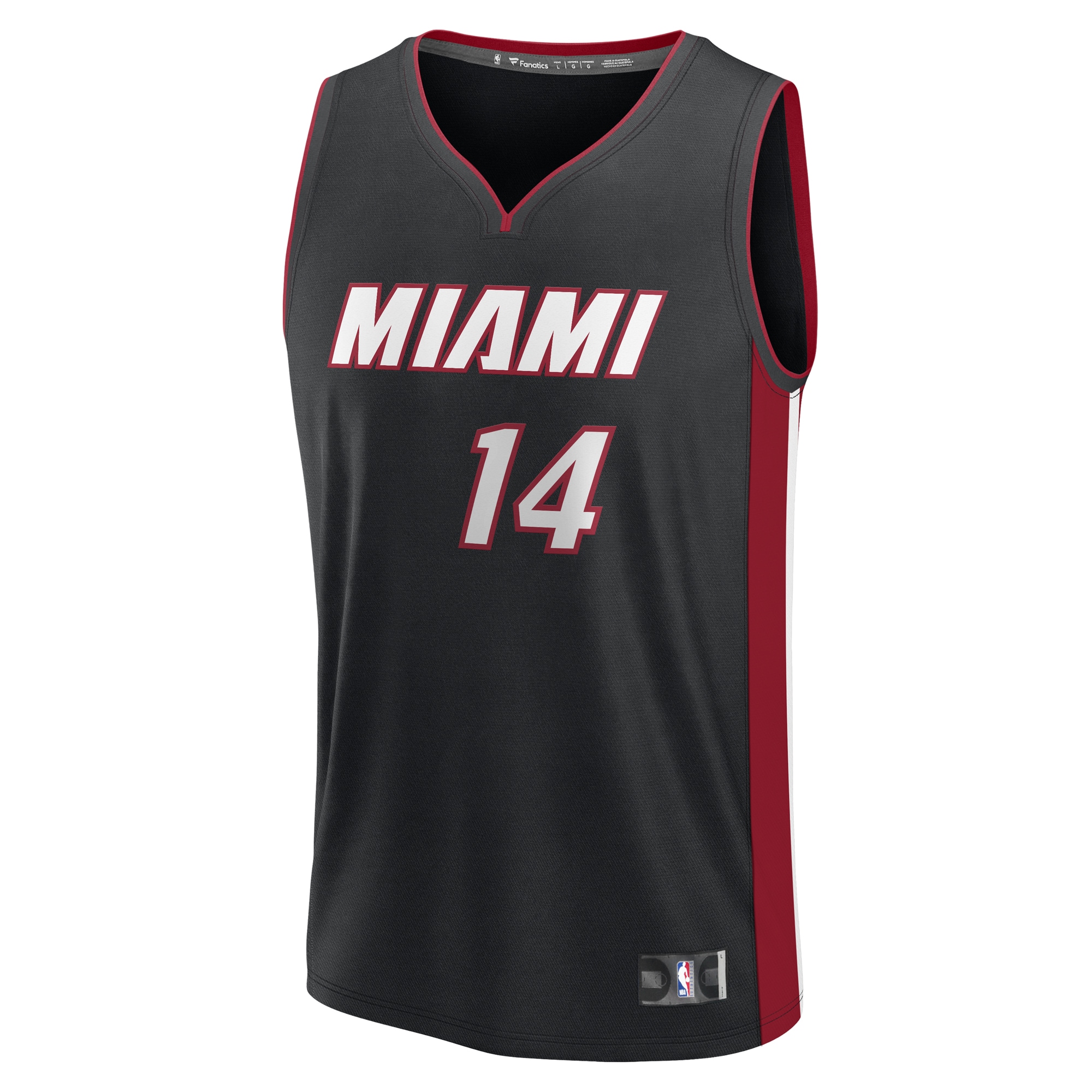 NBA youth miami heat tyler herro fanatics black fast break replica player jersey – icon edition Collection - Official Jerseys & Hats | NBA Store