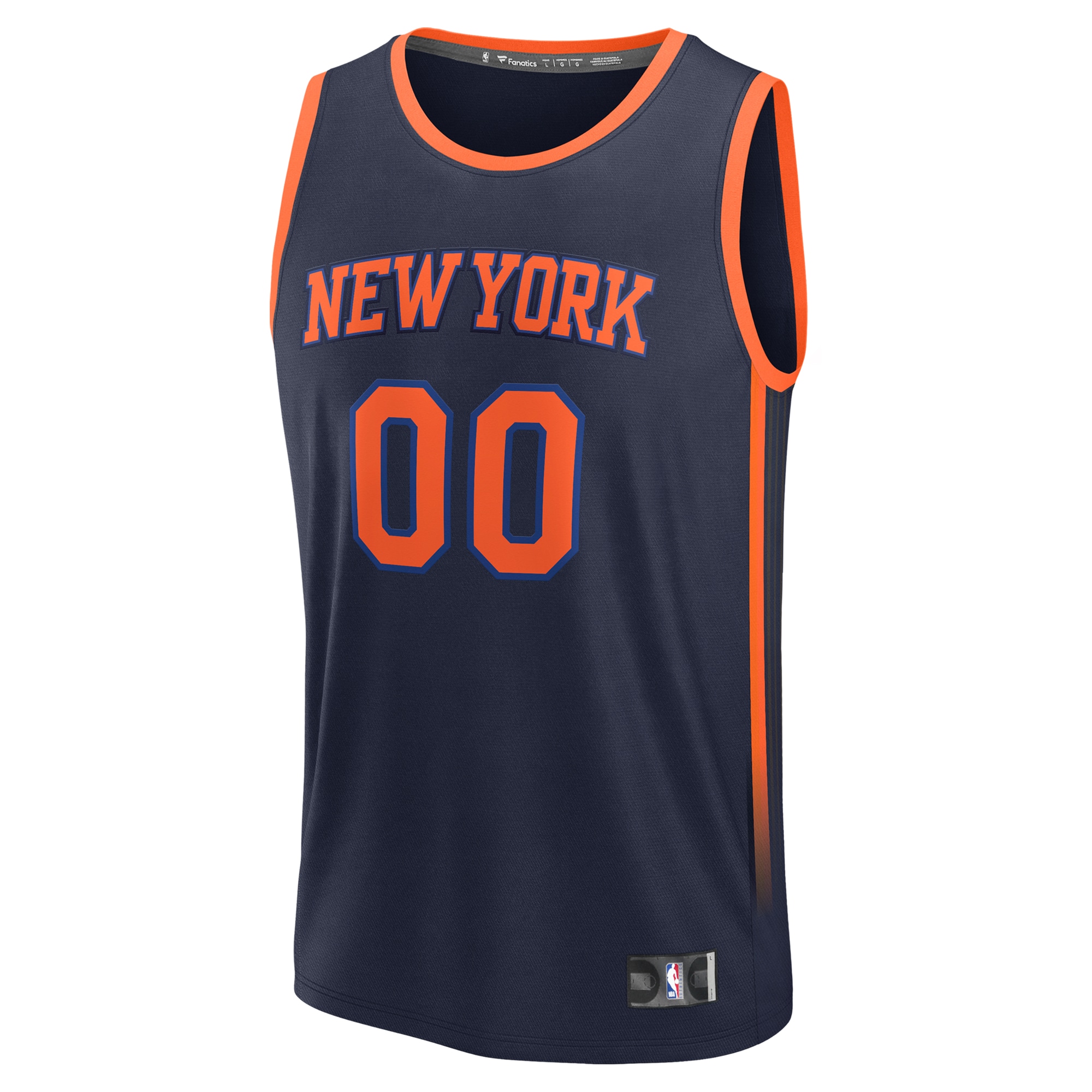 NBA youth new york knicks fanatics navy custom fast break jersey – statement edition Collection - Official Jerseys & Hats | NBA Store