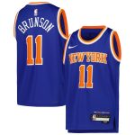 NBA youth new york knicks jalen brunson nike blue swingman jersey – icon edition Collection - Official Jerseys & Hats | NBA Store