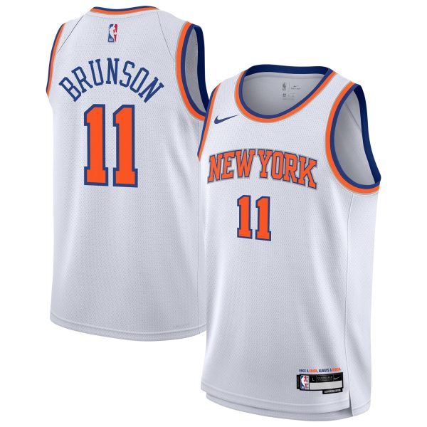 NBA youth new york knicks jalen brunson nike white association swingman jersey Collection - Official Jerseys & Hats | NBA Store