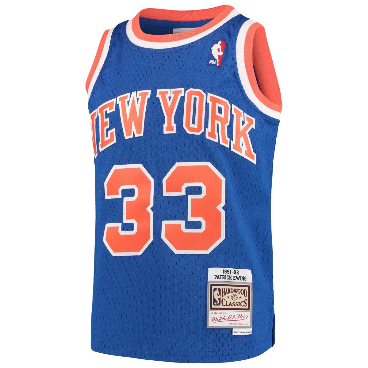 NBA youth new york knicks patrick ewing mitchell amp ness blue hardwood classics swingman throwback jersey Collection - Official Jerseys & Hats | NBA Store