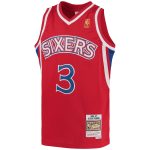 NBA youth philadelphia 76ers allen iverson mitchell amp ness red 199697 hardwood classics swingman throwback jersey Collection - Official Jerseys & Hats | NBA Store