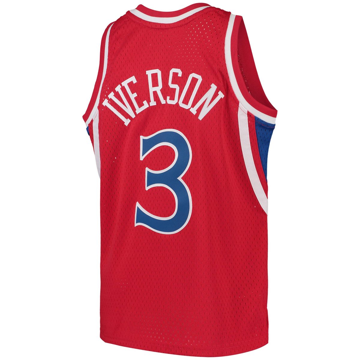 NBA youth philadelphia 76ers allen iverson mitchell amp ness red 199697 hardwood classics swingman throwback jersey Collection - Official Jerseys & Hats | NBA Store