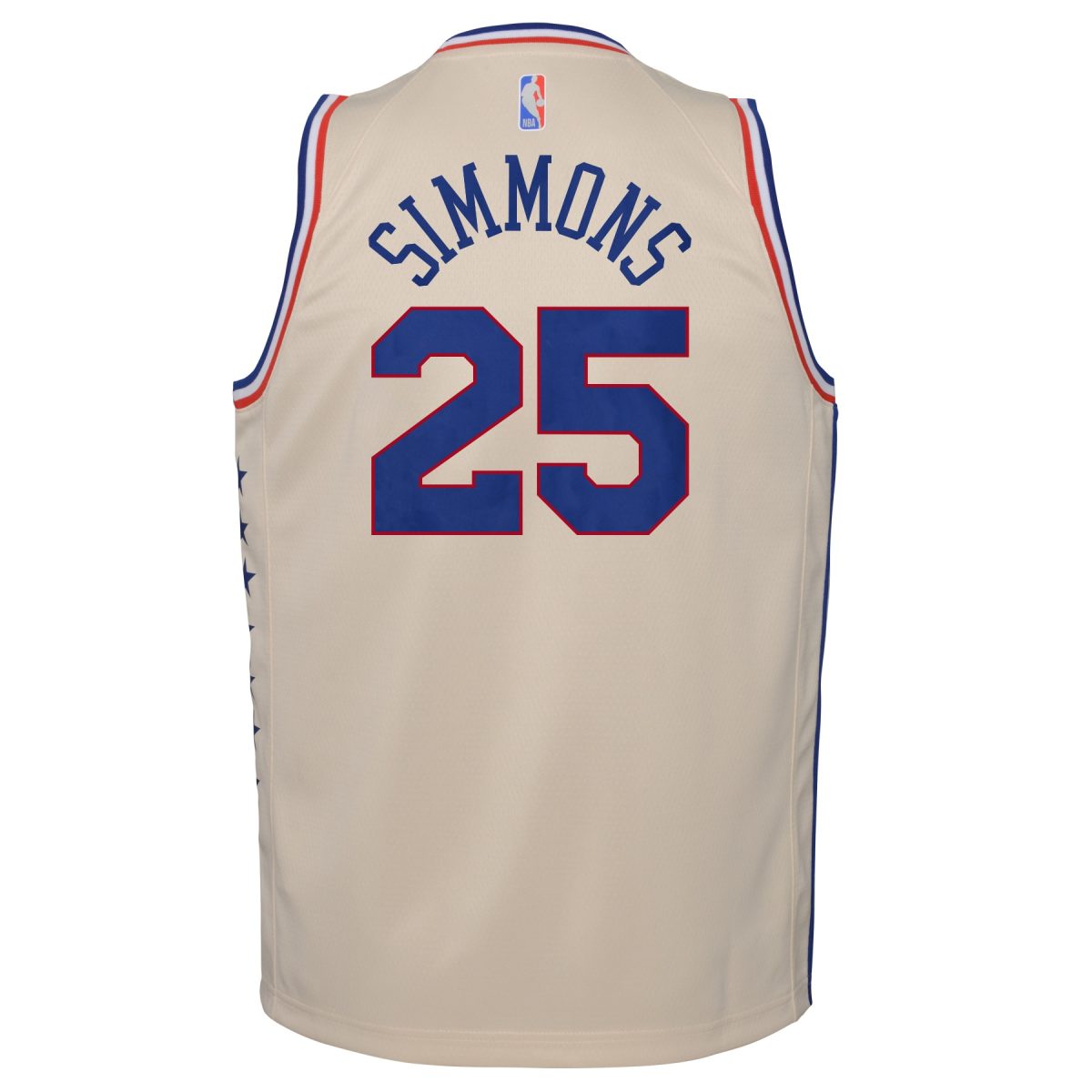 NBA youth philadelphia 76ers ben simmons nike cream 202021 swingman player jersey – earned edition Collection - Official Jerseys & Hats | NBA Store