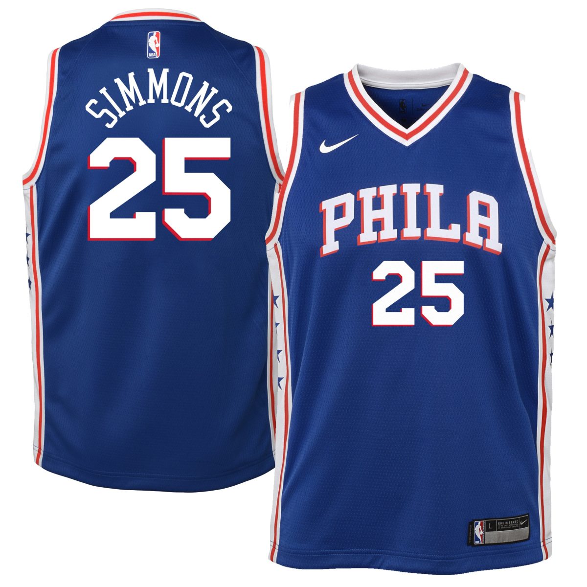 NBA youth philadelphia 76ers ben simmons nike royal swingman jersey – icon edition Collection - Official Jerseys & Hats | NBA Store