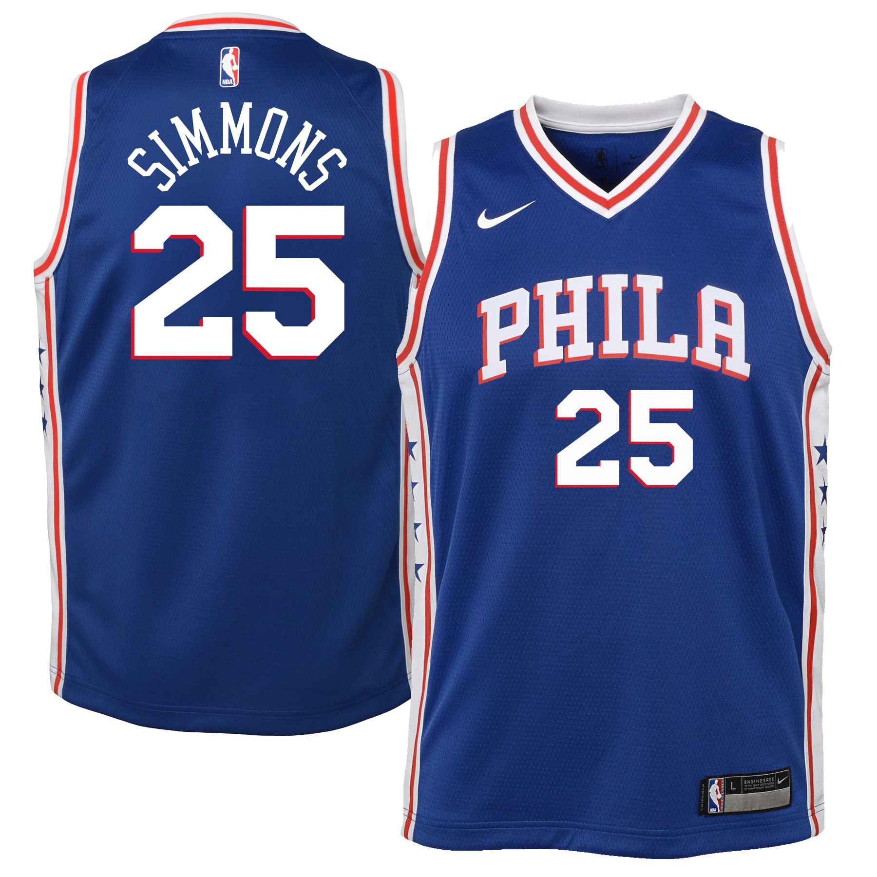 NBA youth philadelphia 76ers ben simmons nike royal swingman jersey – icon edition Collection - Official Jerseys & Hats | NBA Store