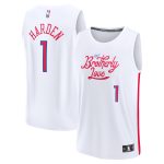 NBA youth philadelphia 76ers james harden fanatics white fastbreak jersey – city edition Collection - Official Jerseys & Hats | NBA Store
