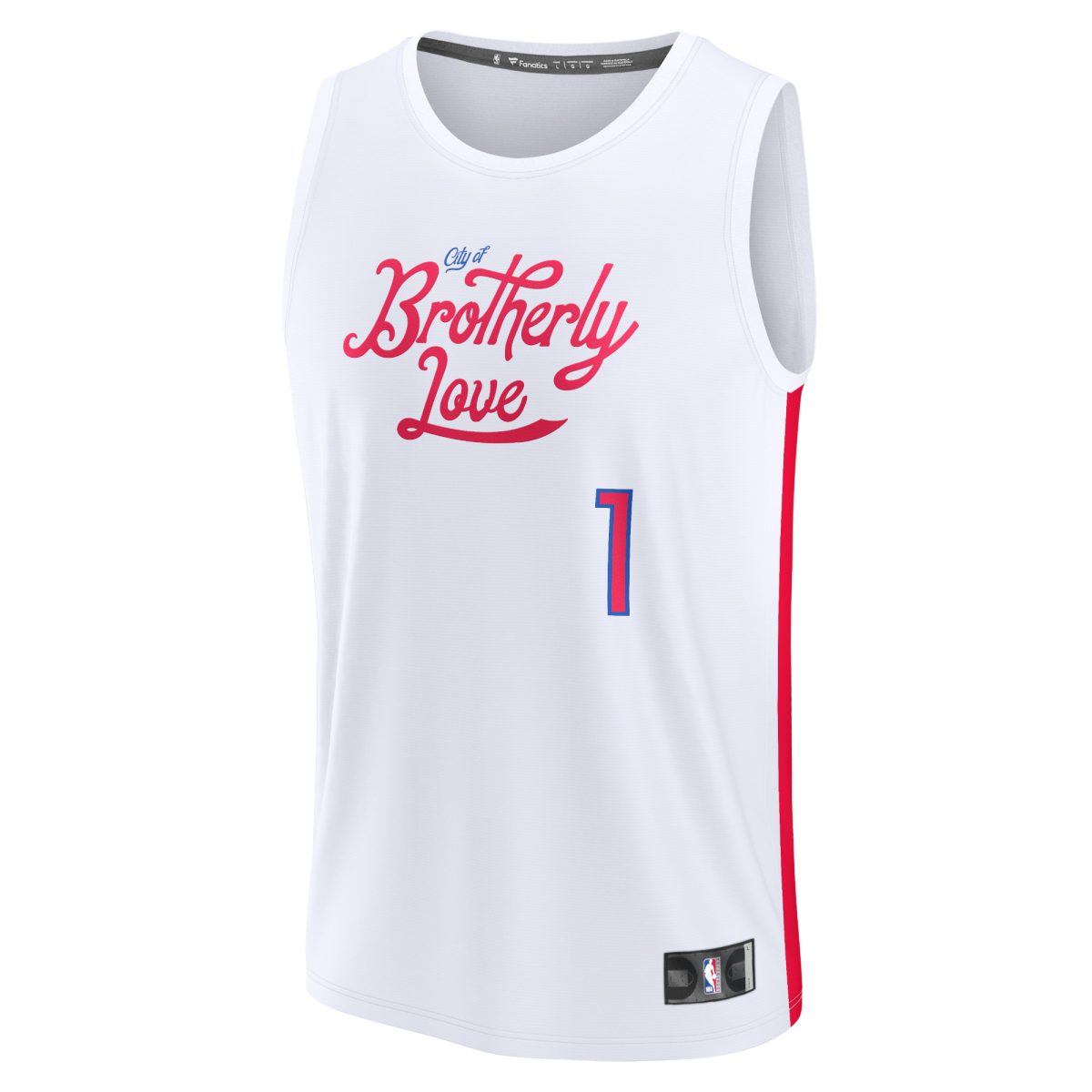 NBA youth philadelphia 76ers james harden fanatics white fastbreak jersey – city edition Collection - Official Jerseys & Hats | NBA Store