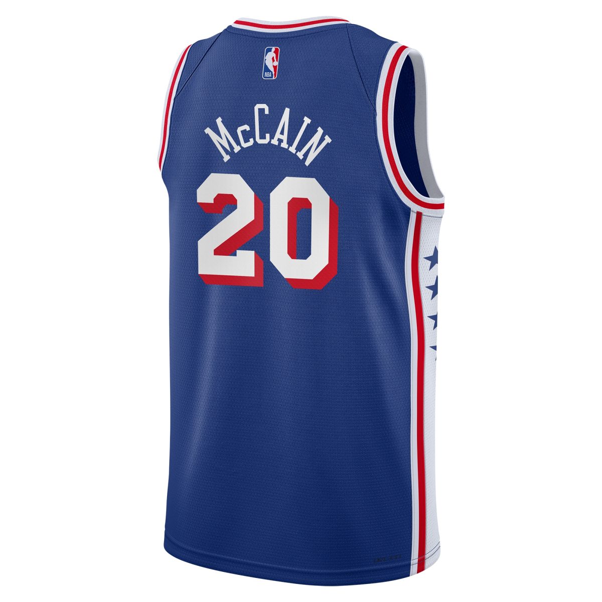 NBA youth philadelphia 76ers jared mccain nike royal swingman jersey – icon edition Collection - Official Jerseys & Hats | NBA Store