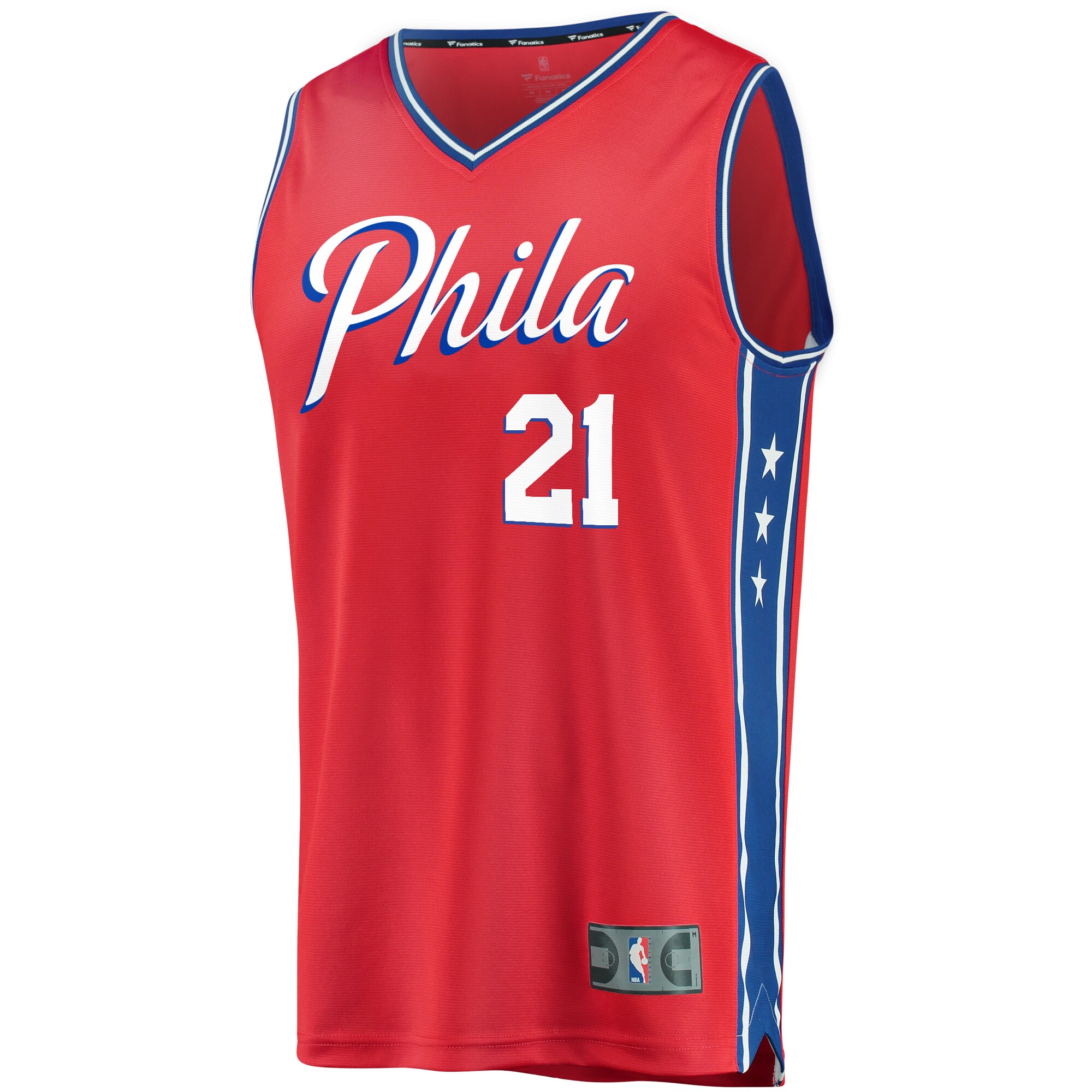 NBA youth philadelphia 76ers joel embiid fanatics red 201920 fast break replica player team jersey – statement edition Collection - Official Jerseys & Hats | NBA Store