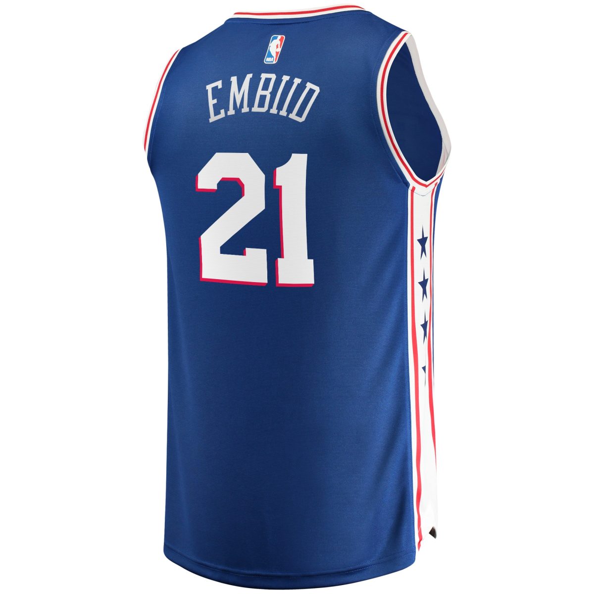 NBA youth philadelphia 76ers joel embiid fanatics royal fast break replica player jersey – icon edition Collection - Official Jerseys & Hats | NBA Store