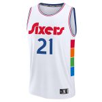 NBA youth philadelphia 76ers joel embiid fanatics white 202425 fast break player jersey – city edition Collection - Official Jerseys & Hats | NBA Store