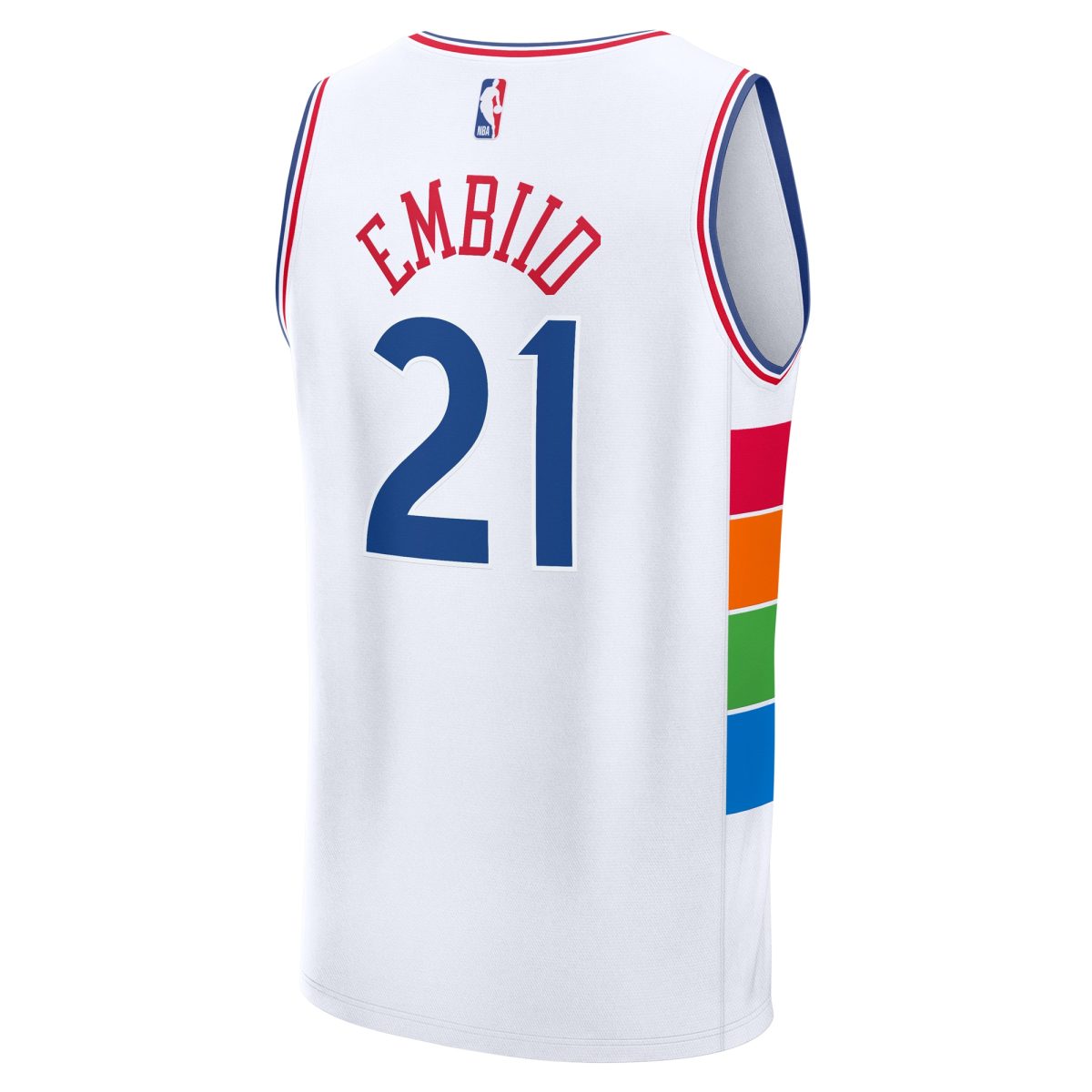 NBA youth philadelphia 76ers joel embiid fanatics white 202425 fast break player jersey – city edition Collection - Official Jerseys & Hats | NBA Store