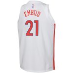 NBA youth philadelphia 76ers joel embiid nike white 202223 swingman jersey – city edition Collection - Official Jerseys & Hats | NBA Store