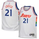 NBA youth philadelphia 76ers joel embiid nike white 202425 swingman player jersey – city edition Collection - Official Jerseys & Hats | NBA Store