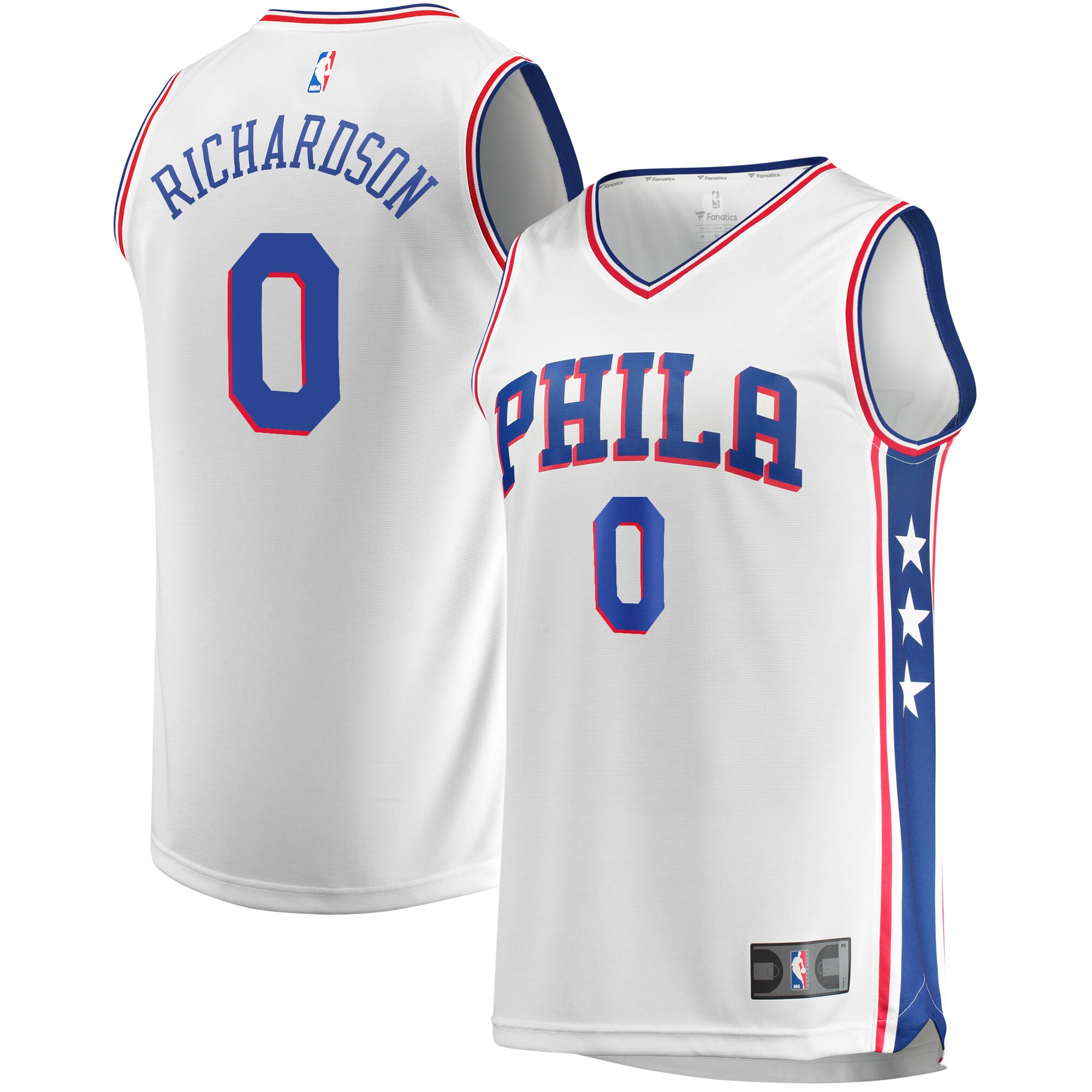 NBA youth philadelphia 76ers josh richardson fanatics white fast break replica jersey – association edition Collection - Official Jerseys & Hats | NBA Store