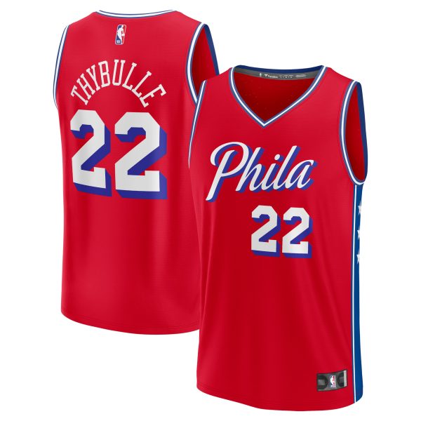 NBA youth philadelphia 76ers matisse thybulle fanatics red fast break player jersey – statement edition Collection - Official Jerseys & Hats | NBA Store