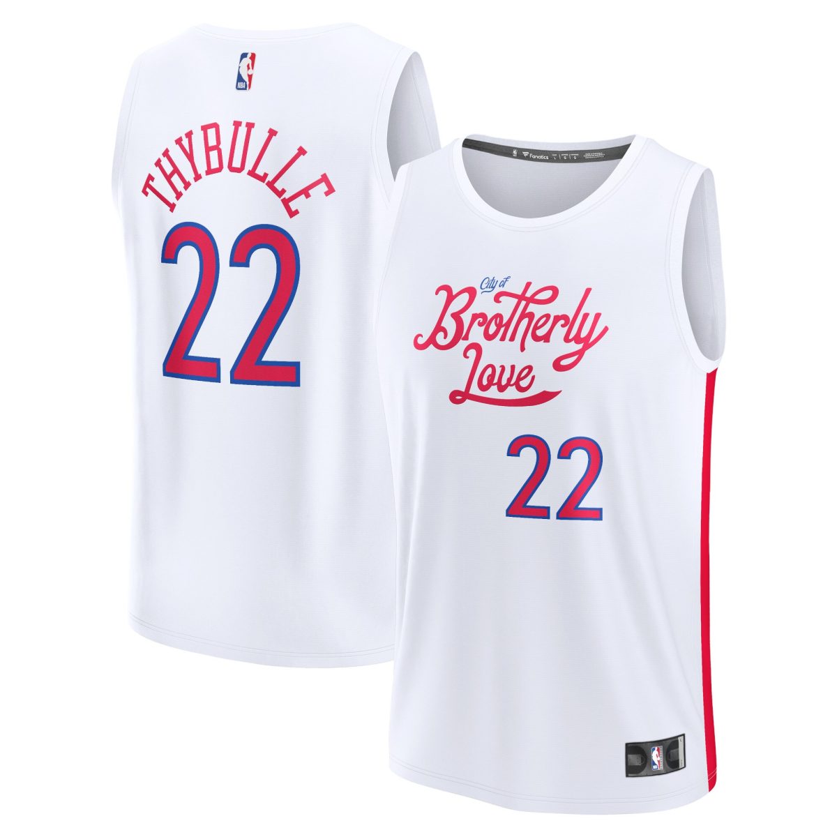 NBA youth philadelphia 76ers matisse thybulle fanatics white fastbreak jersey – city edition Collection - Official Jerseys & Hats | NBA Store