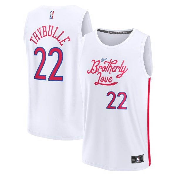 NBA youth philadelphia 76ers matisse thybulle fanatics white fastbreak jersey – city edition Collection - Official Jerseys & Hats | NBA Store