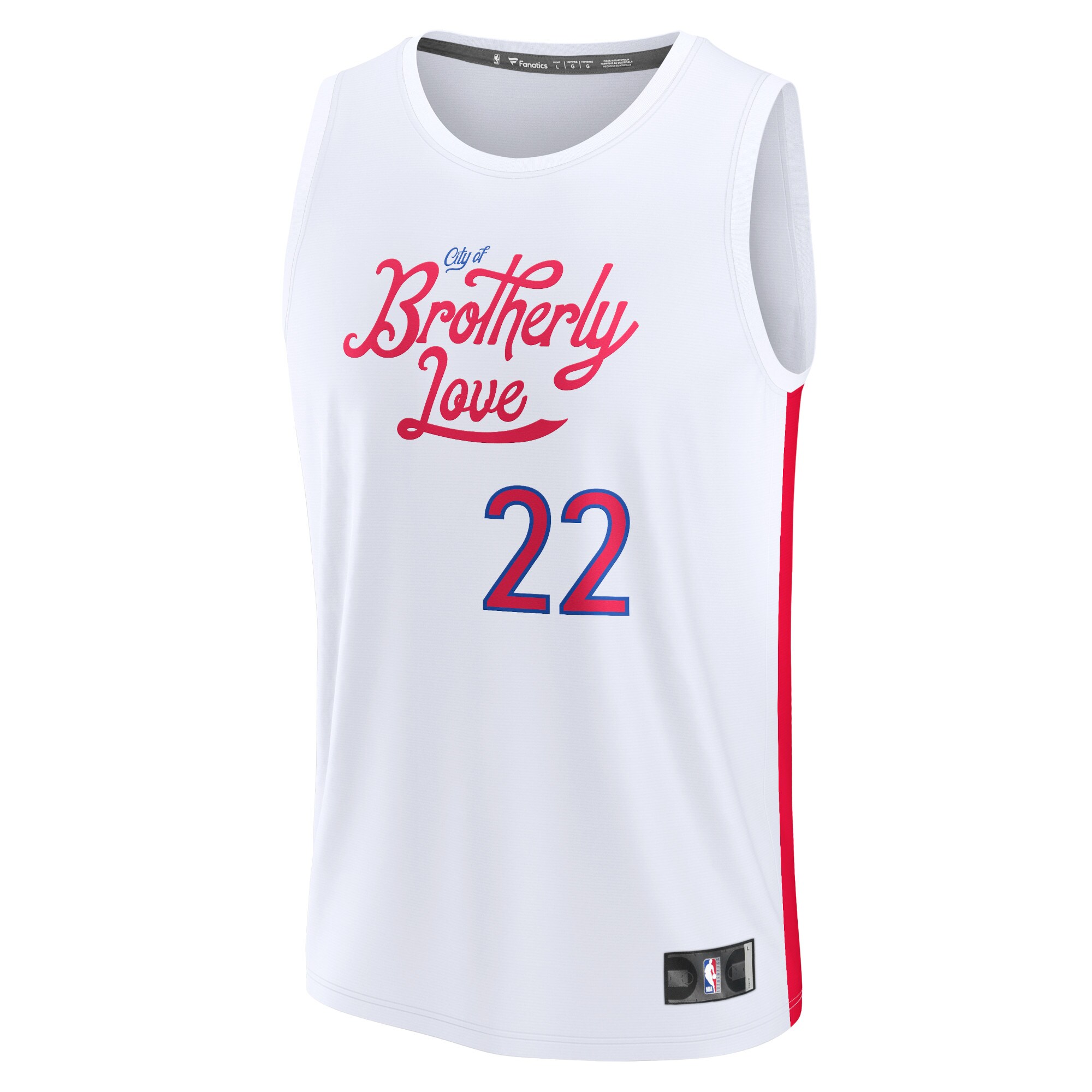 NBA youth philadelphia 76ers matisse thybulle fanatics white fastbreak jersey – city edition Collection - Official Jerseys & Hats | NBA Store