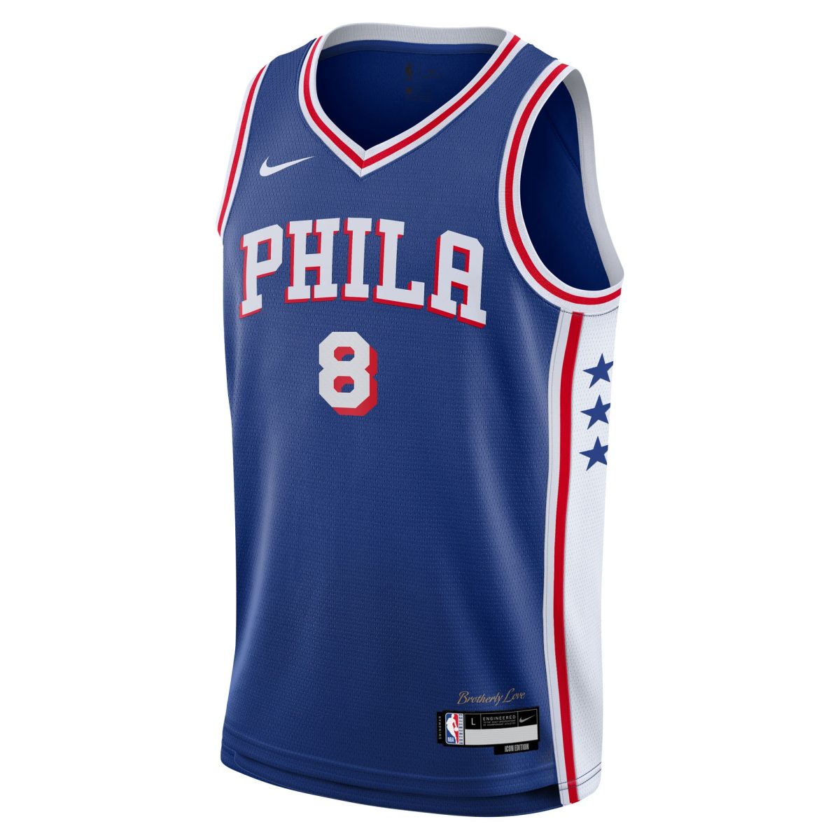 NBA youth philadelphia 76ers paul george nike royal swingman jersey – icon edition Collection - Official Jerseys & Hats | NBA Store