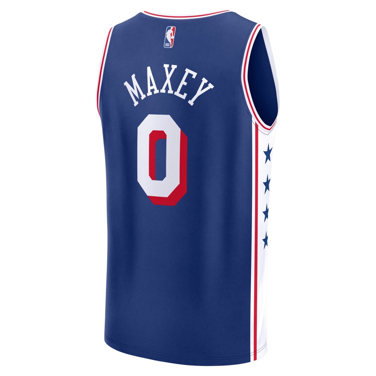 NBA youth philadelphia 76ers tyrese maxey fanatics royal fast break replica player jersey – icon edition Collection - Official Jerseys & Hats | NBA Store