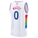 NBA youth philadelphia 76ers tyrese maxey fanatics white 202425 fast break player jersey – city edition Collection - Official Jerseys & Hats | NBA Store