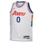 NBA youth philadelphia 76ers tyrese maxey nike white 202425 swingman player jersey – city edition Collection - Official Jerseys & Hats | NBA Store