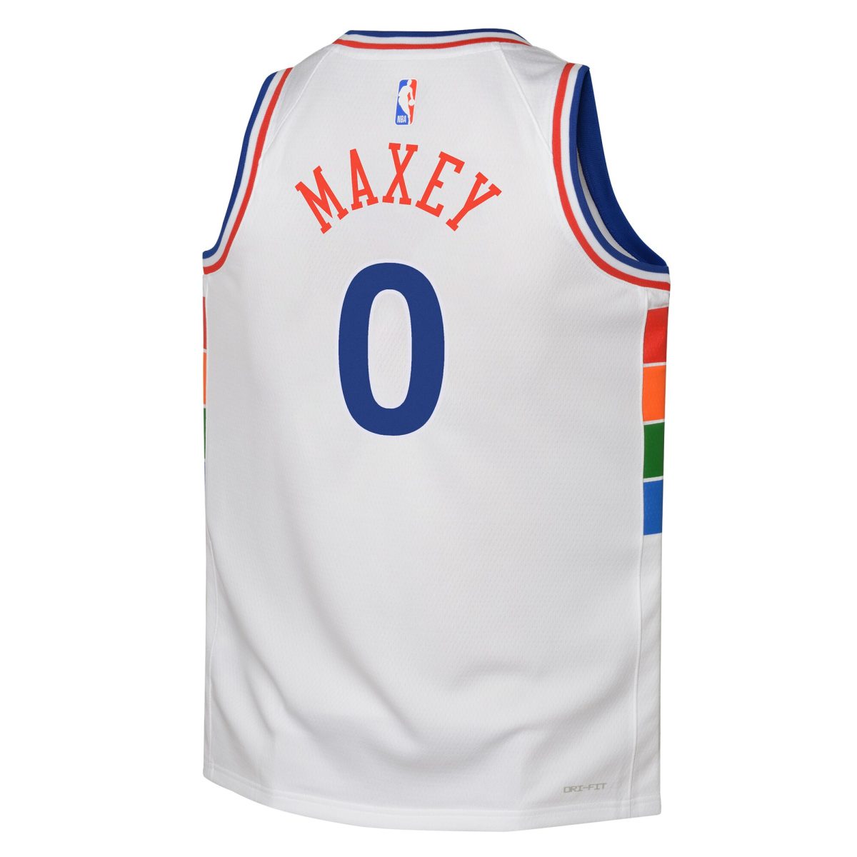 NBA youth philadelphia 76ers tyrese maxey nike white 202425 swingman player jersey – city edition Collection - Official Jerseys & Hats | NBA Store