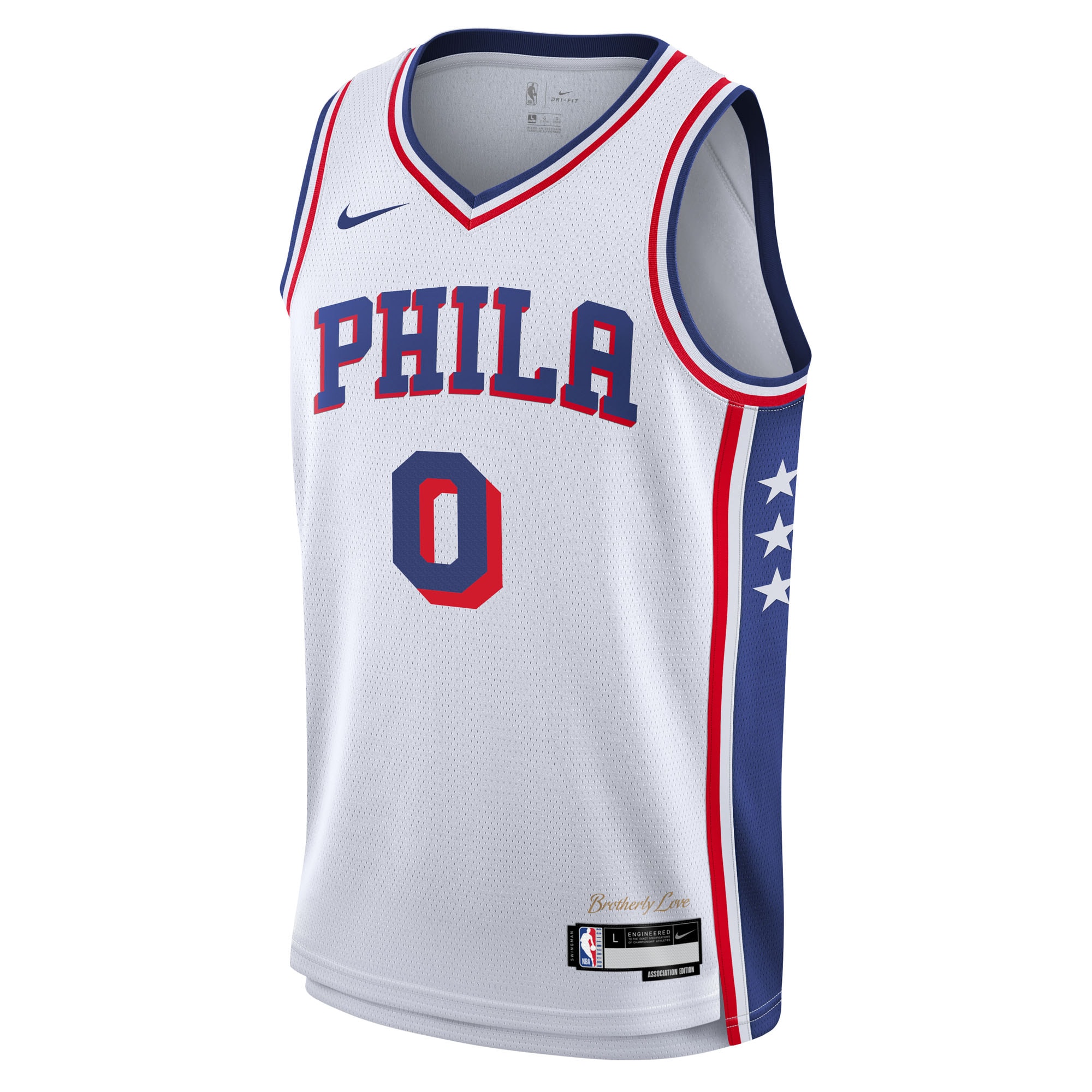 NBA youth philadelphia 76ers tyrese maxey nike white association swingman jersey Collection - Official Jerseys & Hats | NBA Store
