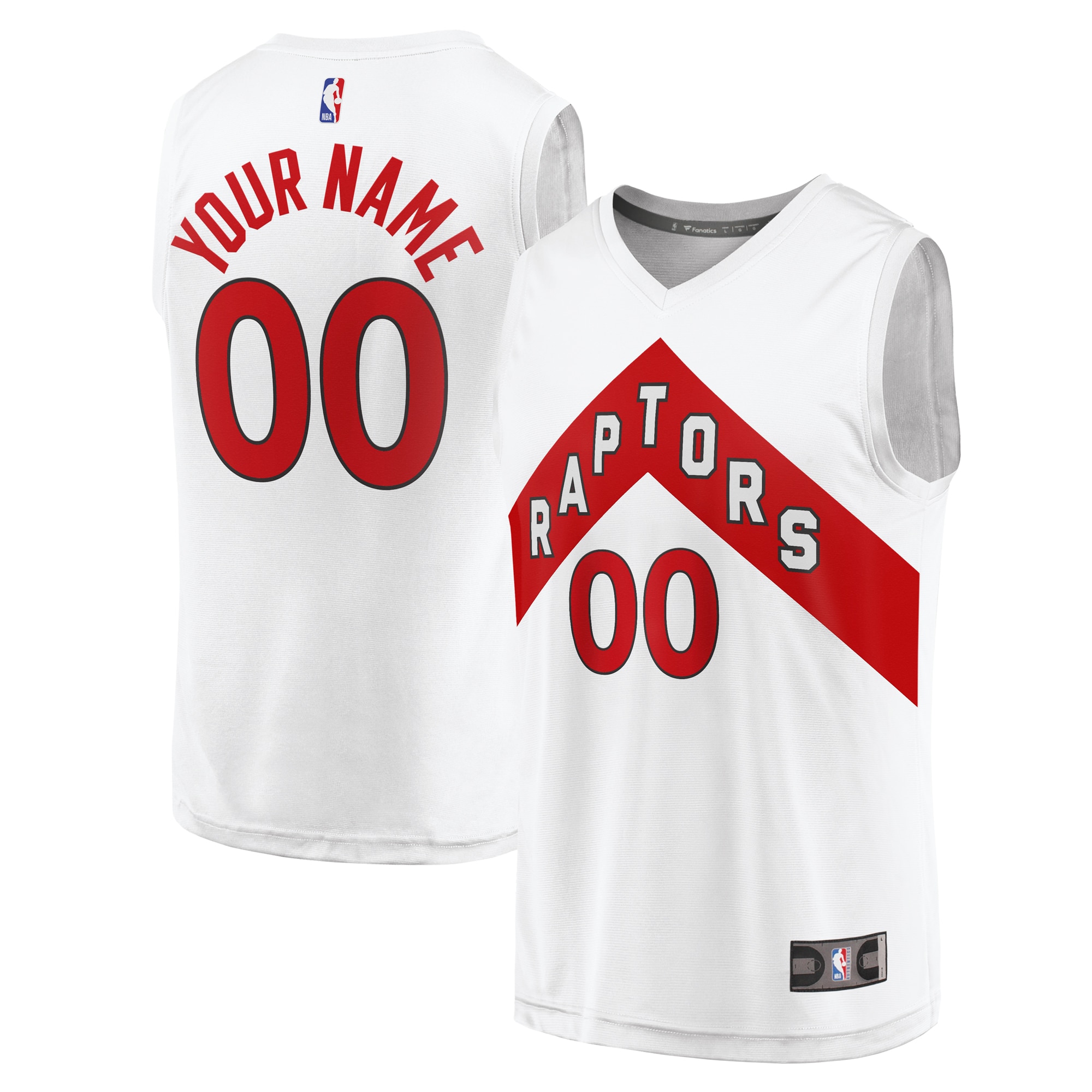 NBA youth toronto raptors fanatics white fast break replica custom jersey – association edition Collection - Official Jerseys & Hats | NBA Store