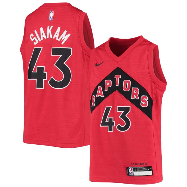 NBA youth toronto raptors pascal siakam nike red swingman jersey – icon edition Collection - Official Jerseys & Hats | NBA Store