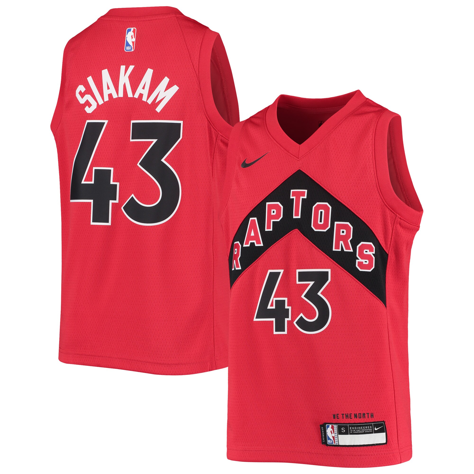 NBA youth toronto raptors pascal siakam nike red swingman jersey – icon edition Collection - Official Jerseys & Hats | NBA Store
