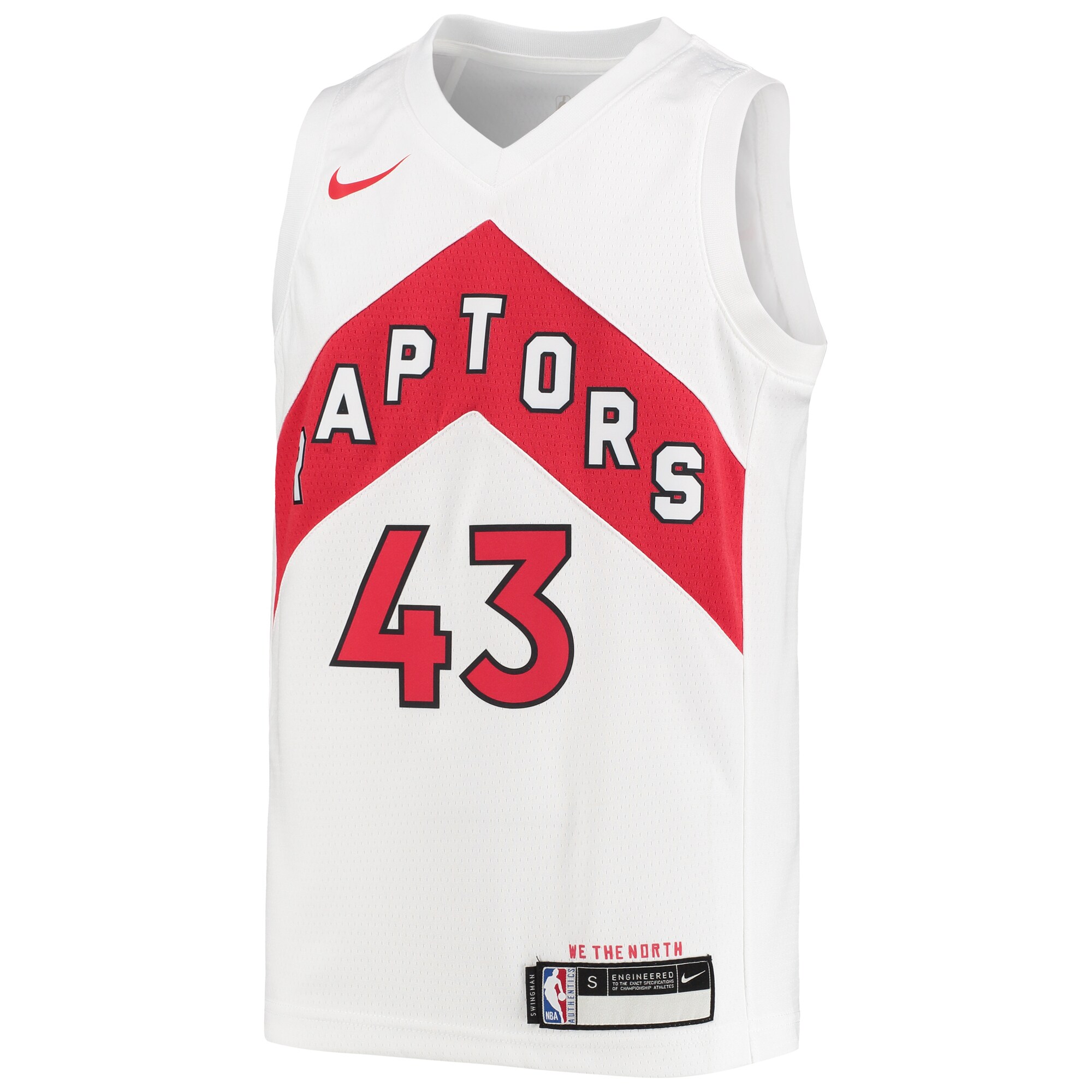NBA youth toronto raptors pascal siakam nike white swingman jersey – association edition Collection - Official Jerseys & Hats | NBA Store