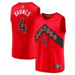 NBA youth toronto raptors scottie barnes fanatics red fast break replica jersey – icon edition Collection - Official Jerseys & Hats | NBA Store